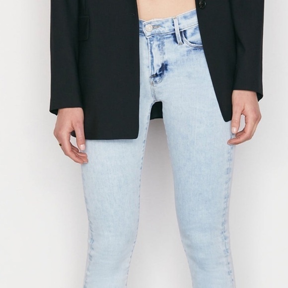 Frame Le Skinny De Jeanne Crop 26 Light Denim Jeans - Picture 2 of 9